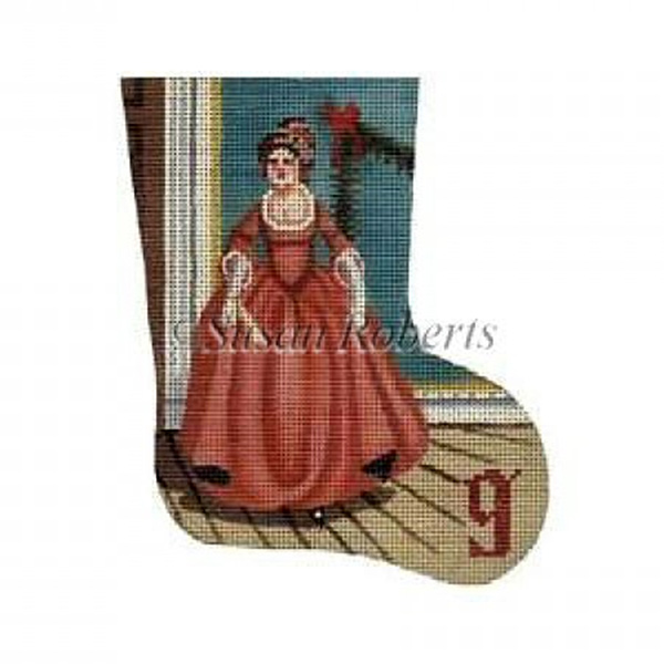Lady Dancing - Day 9 Needlepoint Canvas