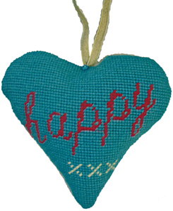 Happy Needlepoint Ornament Kit