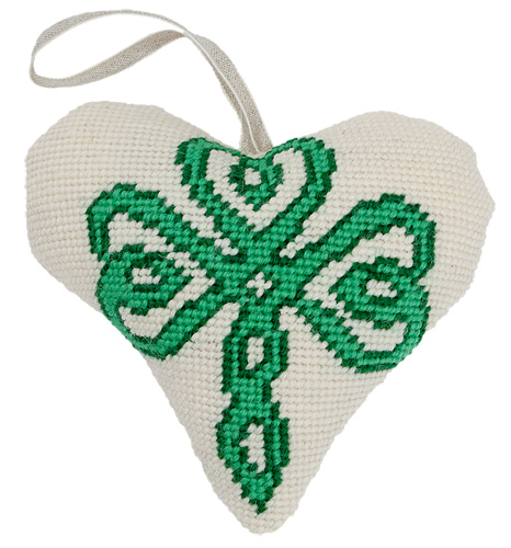 Celtic Shamrock Needlepoint Ornament Kit