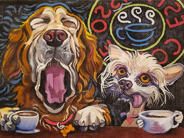 Looking for Mister Good Dog Hand Painted Needlepoint Canvas from Constance Townsend