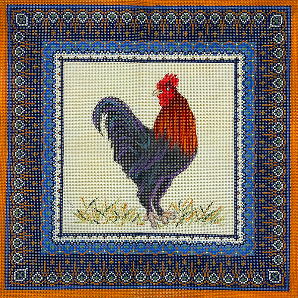 Albert the Rooster with French Quilt Border