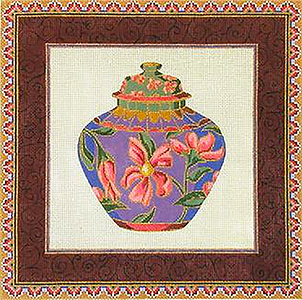 Purple Ginger Jar from Canvas Works