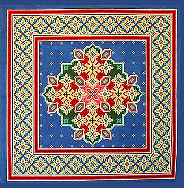 Marrakesh Medallion (Blue) from Canvas Works