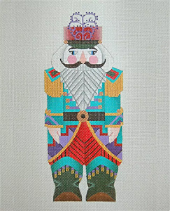 Russian Nutcracker - Hand Painted Needlepoint Canvas from dede's Needleworks