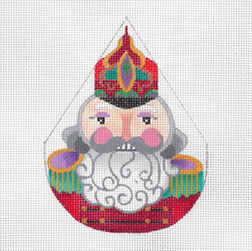 Cossack Nutcracker - Hand Painted Needlepoint Canvas from dede's Needleworks