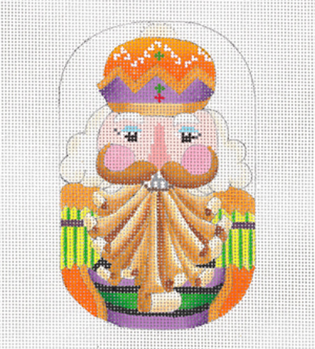 Tyrolian Nutcracker - Hand Painted Needlepoint Canvas from dede's Needleworks