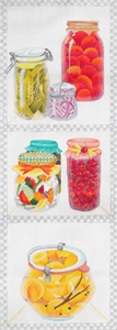 Pantry Preserves - Hand Painted Needlepoint Canvas from dede's Needleworks