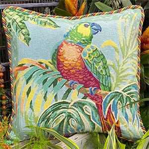 Glorafilia Needlepoint - Tropical Parrot Cushion Kit
