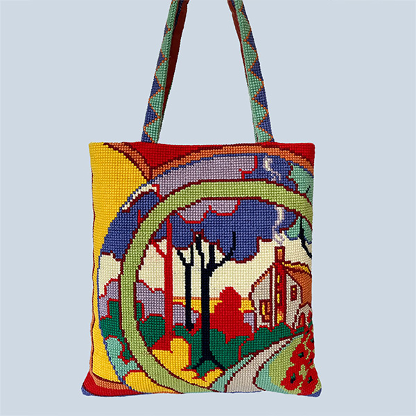 Glorafilia Needlepoint - Clarice Cliff Tote Bag #3