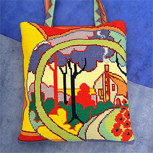 Glorafilia Needlepoint - Clarice Cliff Tote Bag