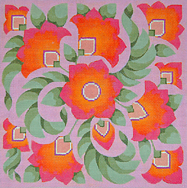 Borealis - Hand Painted Needlepoint Canvas by Jane Watson