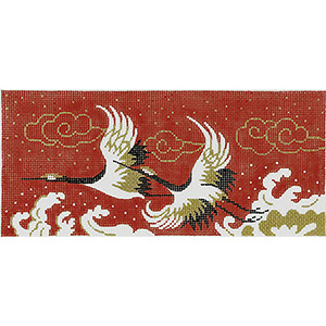 Cranes Hand-painted Canvas