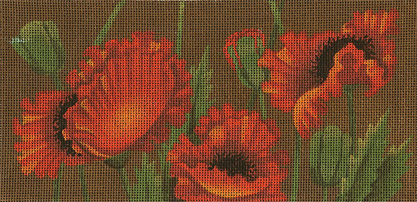 Poppy Fields Hand-painted Canvas