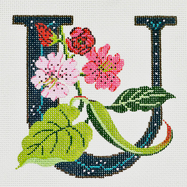U-Unicorn hand-painted canvas from Lee's Needle Arts