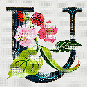 U-Unicorn hand-painted canvas from Lee's Needle Arts