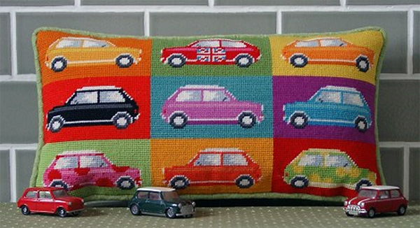 Pop Art Mini Cars Cushion Kit