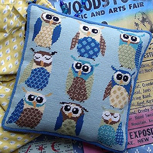 Retro Owls Cushion Kit