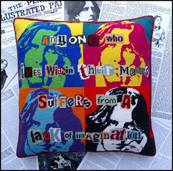 Pop Art Oscar Wilde Cushion Kit