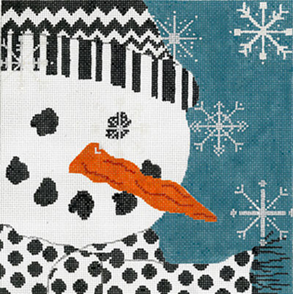 Let It Snow - Hand Painted Needlepoint Canvas by Machelle Somerville