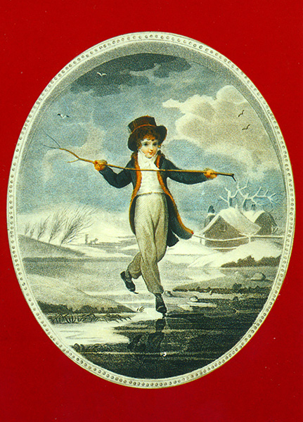 Skating Boy, Detail from Amusement - Winter