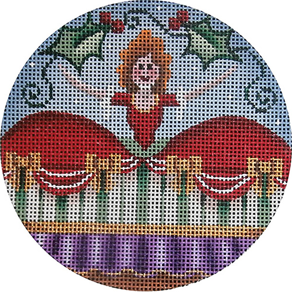 Mother Ginger Hand Painted Christmas Ornament Canvas from Rebecca Wood
