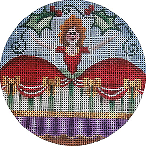 Mother Ginger Hand Painted Christmas Ornament Canvas from Rebecca Wood