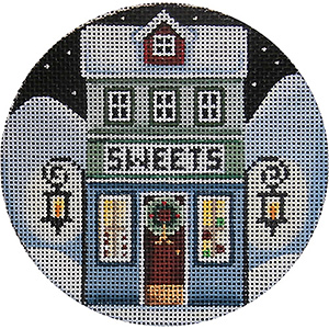 Sweets Hand Painted Christmas Ornament Canvas from Rebecca Wood