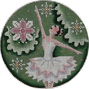 Snow Queen Hand Painted Christmas Ornament Canvas from Rebecca Wood
