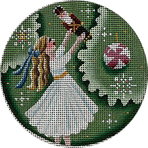 Clara Hand Painted Christmas Ornament Canvas from Rebecca Wood