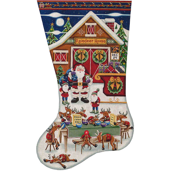 Early Start Hand Painted Stocking Canvas from Rebecca Wood