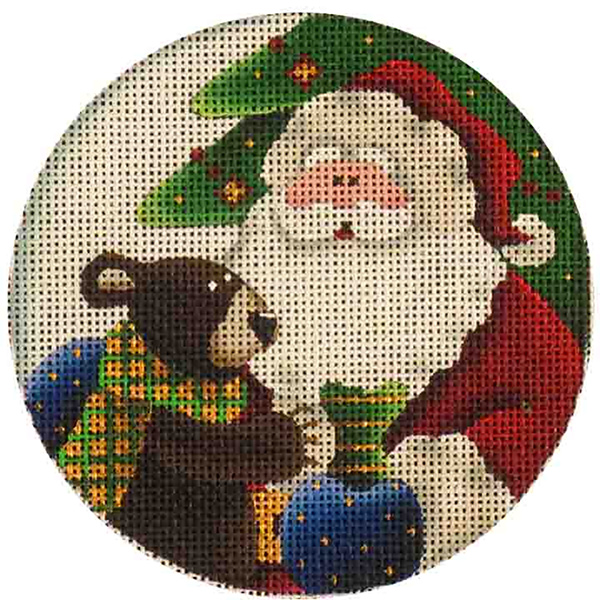 Cub Wishes - Hand Painted Christmas Ornament Canvas from Rebecca Wood