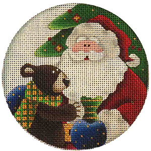 Cub Wishes - Hand Painted Christmas Ornament Canvas from Rebecca Wood