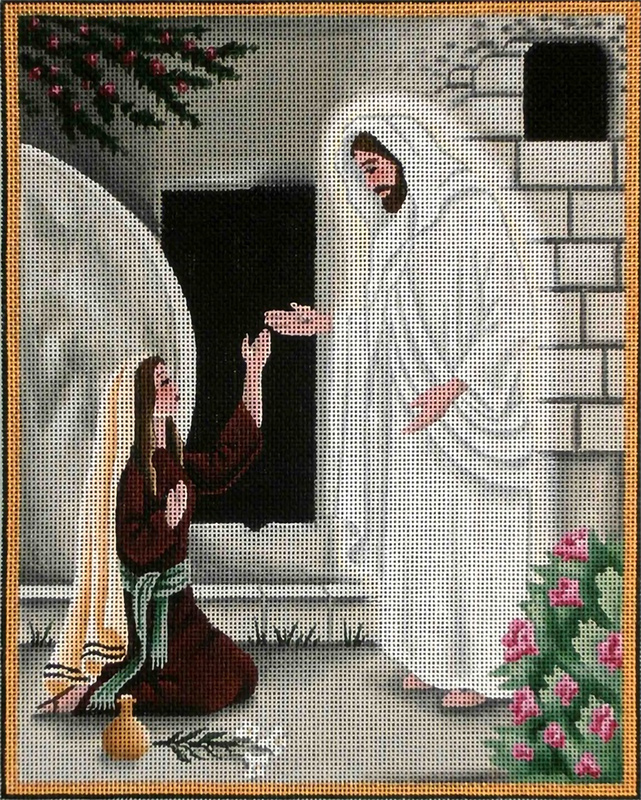 He Is Risen Hand Painted Canvas from Rebecca Wood