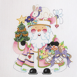 Easter Basket Squatty Santa Canvas