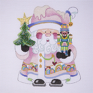 Nutcracker Squatty Santa Canvas