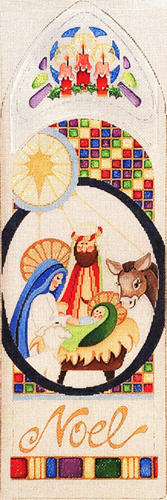 Nativity Triptych - 3 Panels - Hand-painted Needlepoint Canvas #3