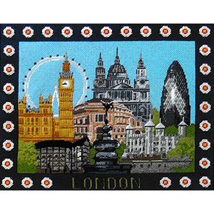 Primavera Needlepoint Cushion Kit - London