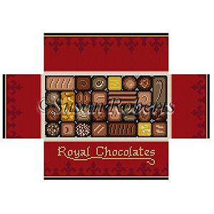 Box of Chocolates Brick Cover Hand Painted Canvas by Susan Roberts