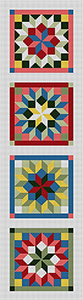 Susan Roberts Needlepoint Designs - Carpenter's Wheel Coaster Strip (Runner)