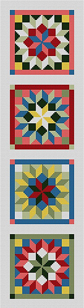 Susan Roberts Needlepoint Designs - Carpenter's Wheel Coaster Strip (Runner)