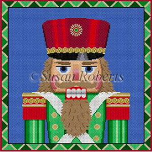 Susan Roberts Needlepoint Designs - Hand-painted Christmas Canvas - Nutcracker