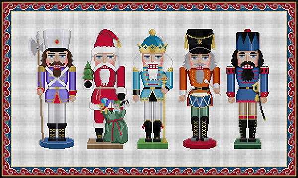 Susan Roberts Needlepoint Designs - Hand-painted Canvas - Nutcracker Collection