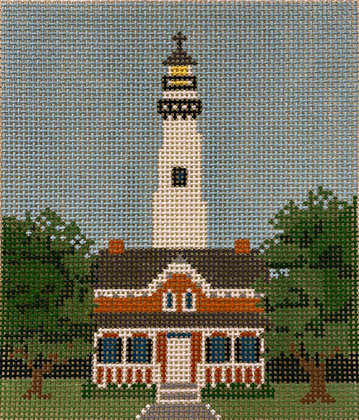 Susan Roberts Needlepoint Designs - Saint Simon's Island Lighthouse