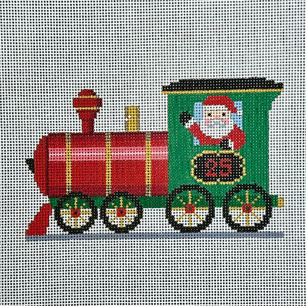 Engine - NP Express - Susan Roberts Needlepoint Designs - Hand-painted Canvas