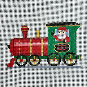 Engine - NP Express - Susan Roberts Needlepoint Designs - Hand-painted Canvas