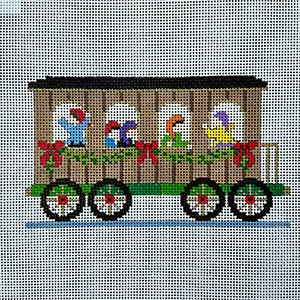 Elves - NP Express - Susan Roberts Needlepoint Designs - Hand-painted Canvas