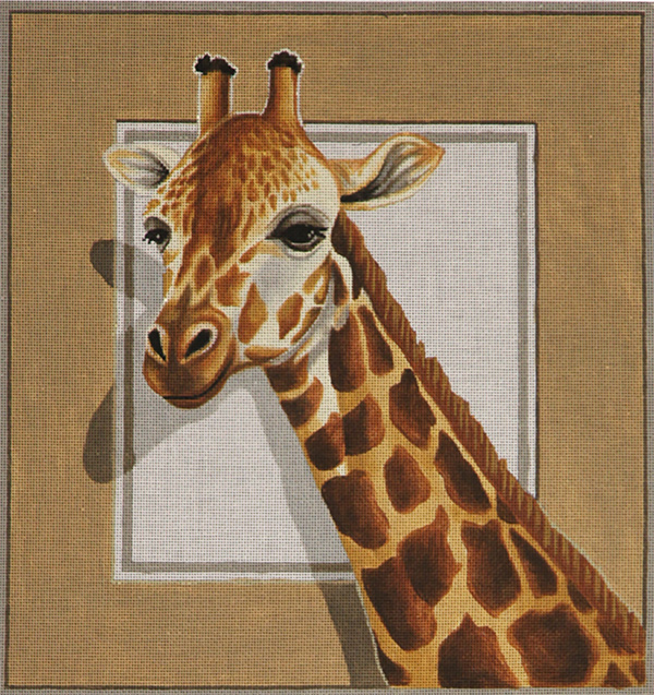 Giraffe hand painted design by Liz Goodrick-Dillon