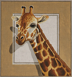 Giraffe hand painted design by Liz Goodrick-Dillon