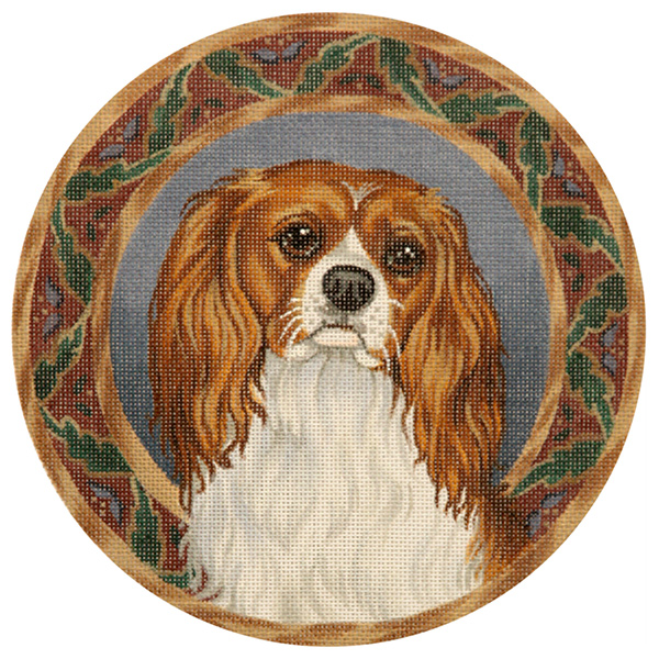 King Charles Spaniel - Hand Painted Canvas from Tapestry Tent