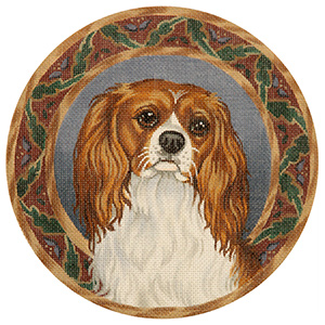 King Charles Spaniel - Hand Painted Canvas from Tapestry Tent